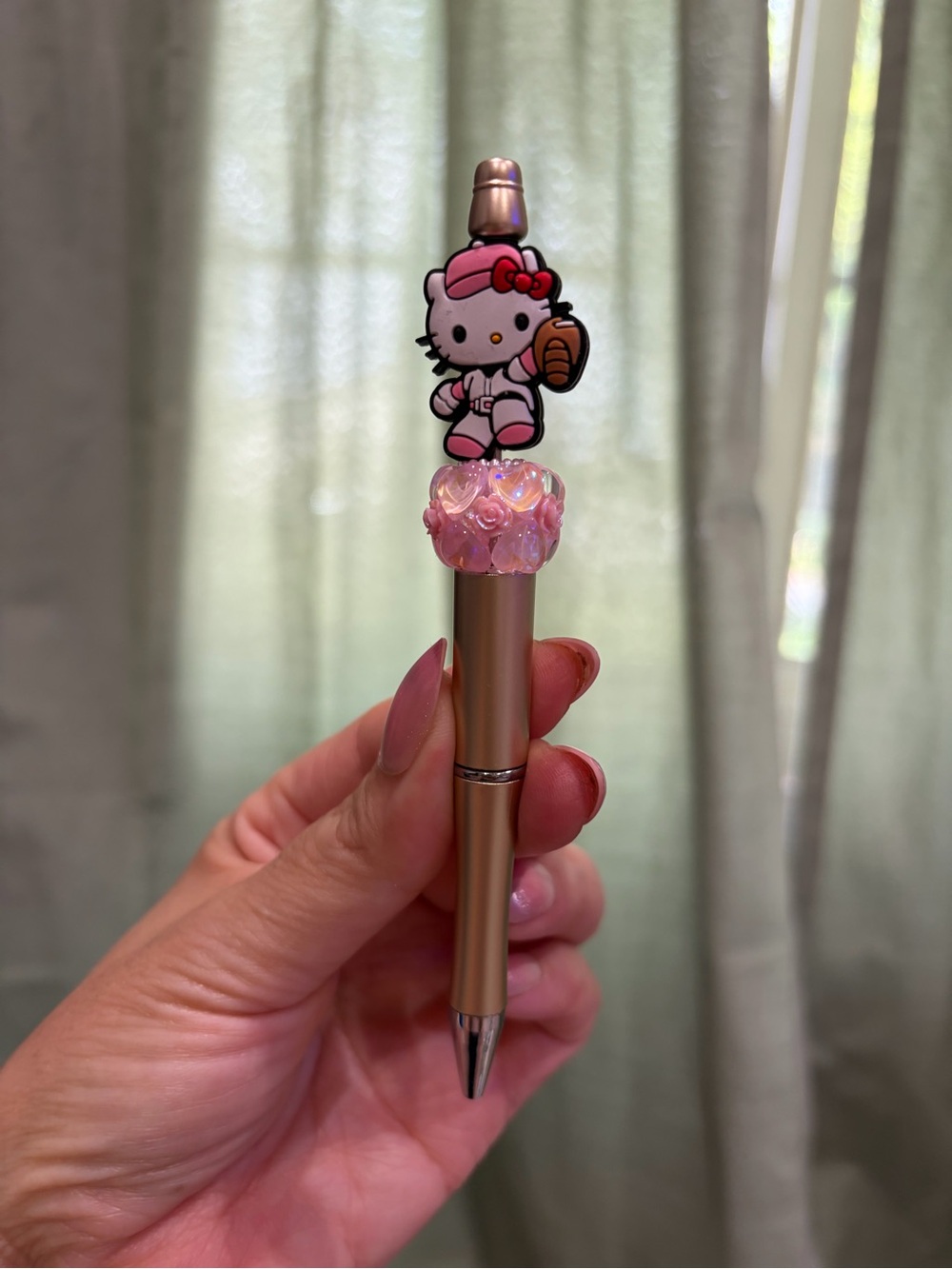 Hello Kitty Pink Gold Ballpoint Pen - Kids Accessories